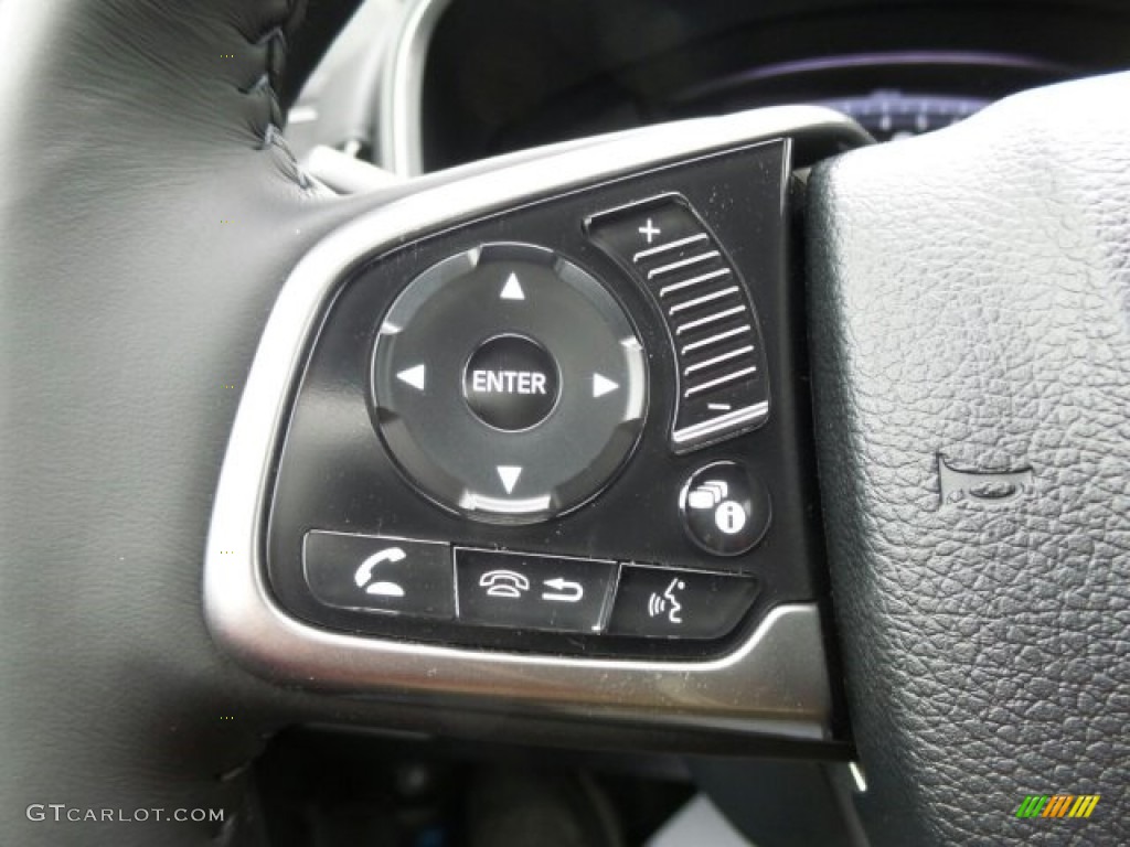 2017 CR-V EX-L AWD - Crystal Black Pearl / Black photo #23