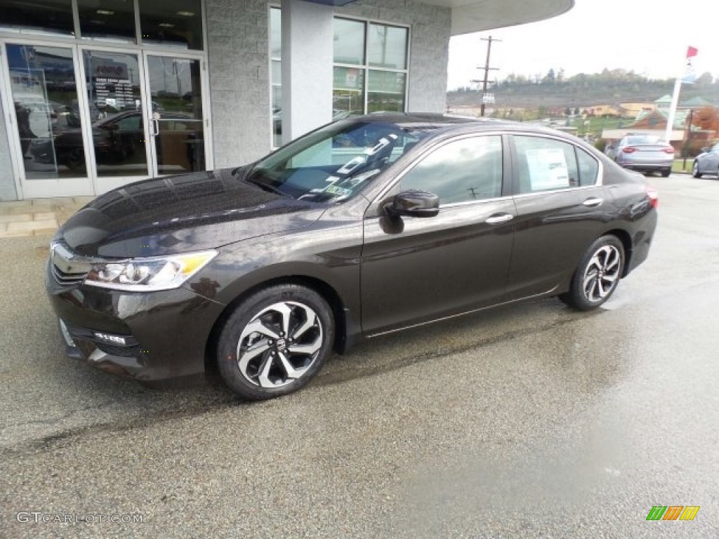 2017 Accord EX-L Sedan - Kona Coffee Metallic / Black photo #5