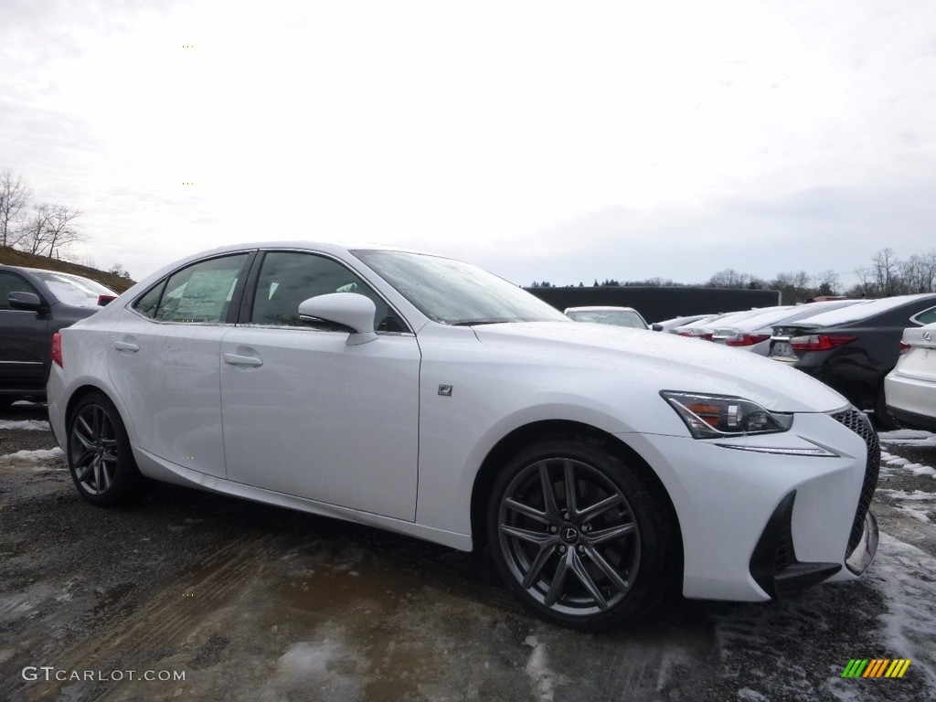 2017 IS 350 F Sport AWD - Ultra White / Rioja Red photo #1