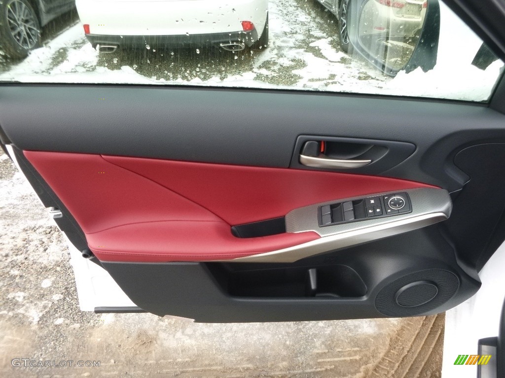 2017 Lexus IS 350 F Sport AWD Rioja Red Door Panel Photo #118654139