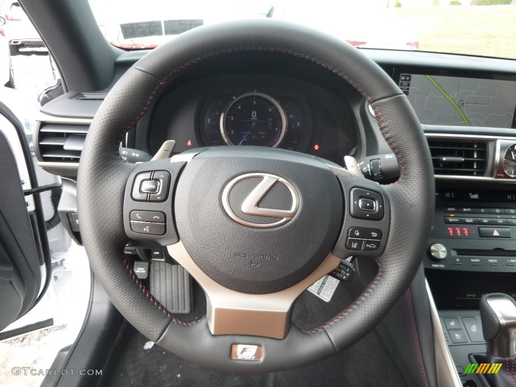 2017 Lexus IS 350 F Sport AWD Rioja Red Steering Wheel Photo #118654196