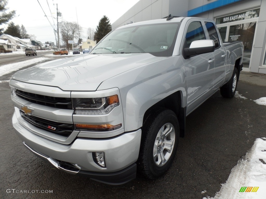 2017 Silverado 1500 LT Double Cab 4x4 - Silver Ice Metallic / Jet Black photo #3