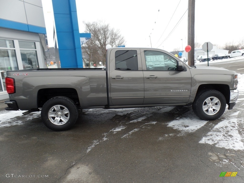 2017 Silverado 1500 LT Double Cab 4x4 - Pepperdust Metallic / Jet Black photo #8