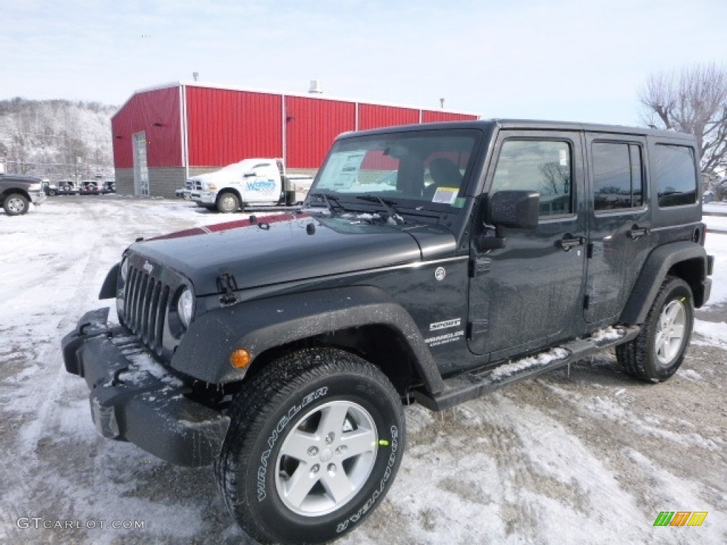 2017 Wrangler Unlimited Sport 4x4 - Rhino / Black photo #1