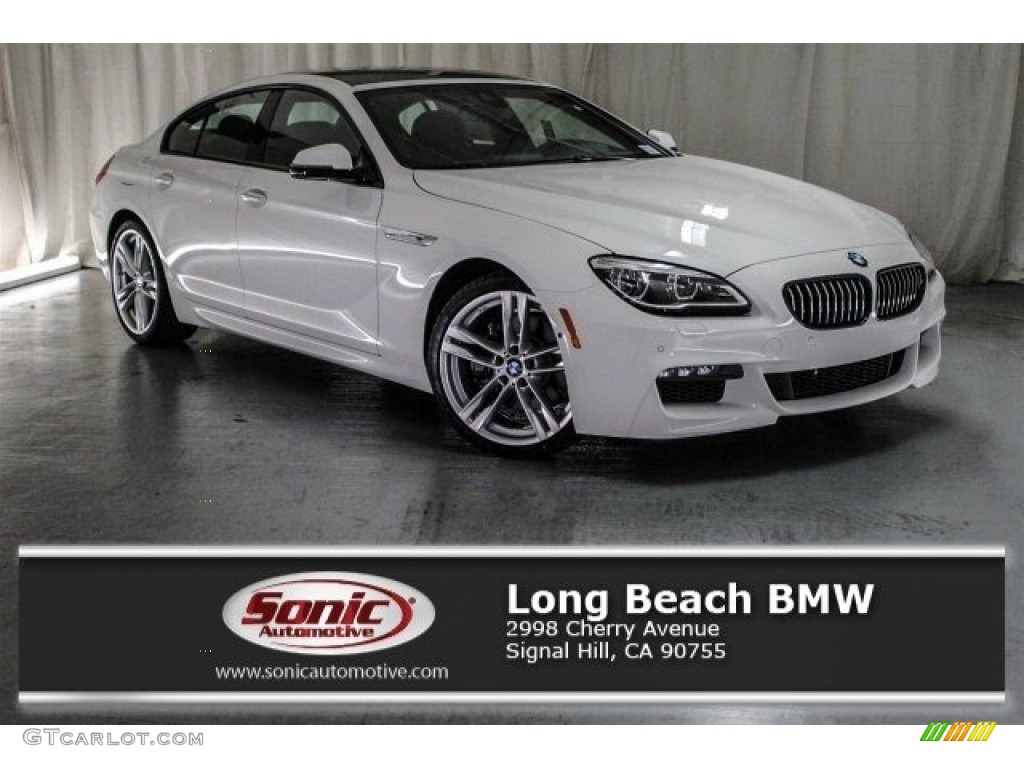 2017 6 Series 650i Gran Coupe - Alpine White / Black photo #1