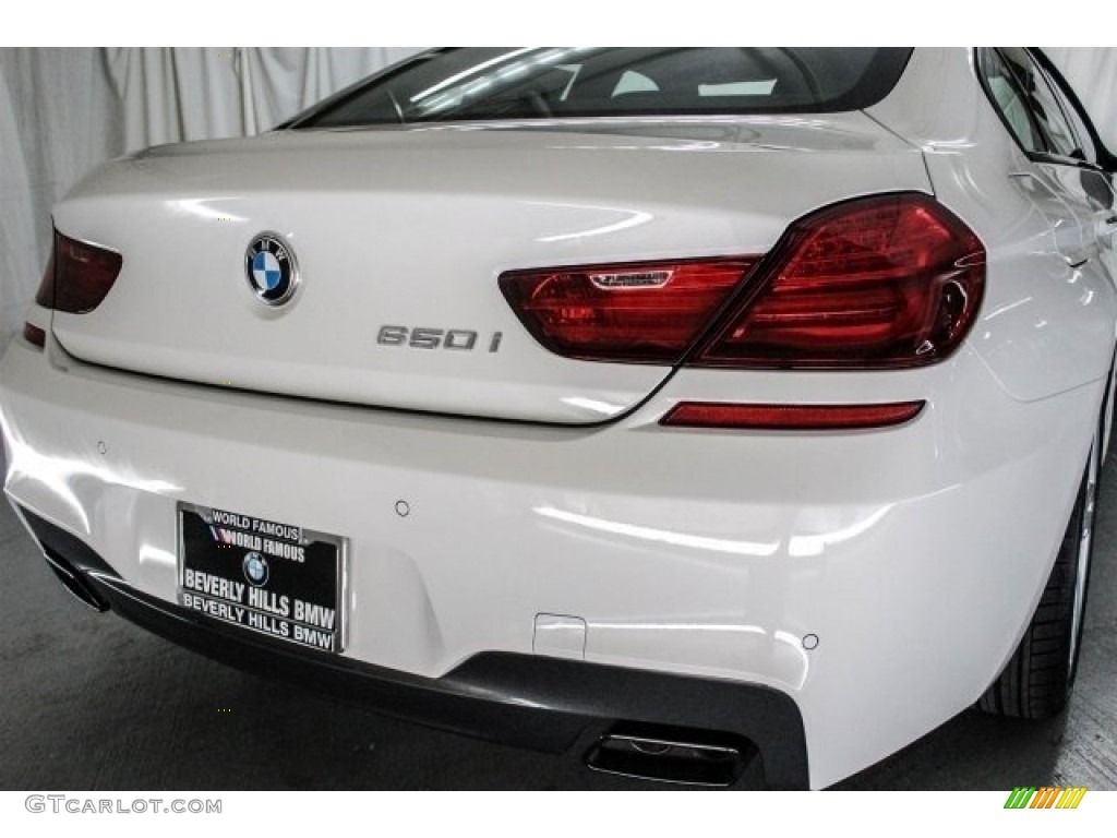 2017 6 Series 650i Gran Coupe - Alpine White / Black photo #4