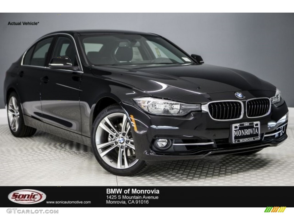 2017 3 Series 330i Sedan - Jet Black / Black photo #1