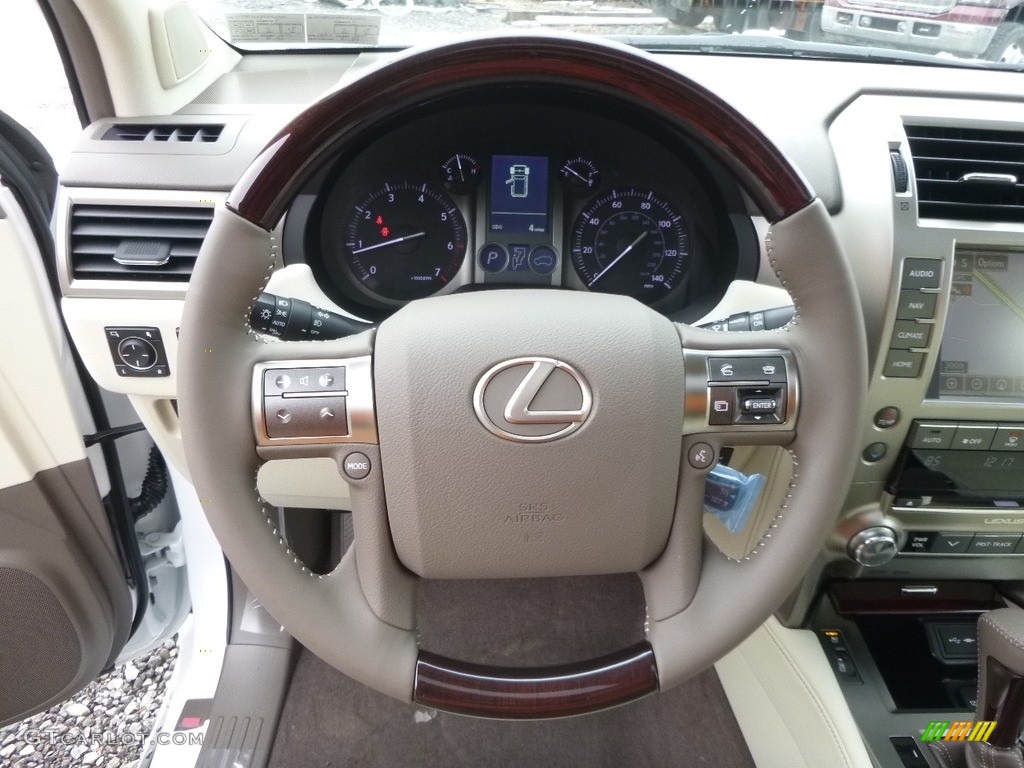 2017 Lexus GX 460 Ecru Steering Wheel Photo #118659635