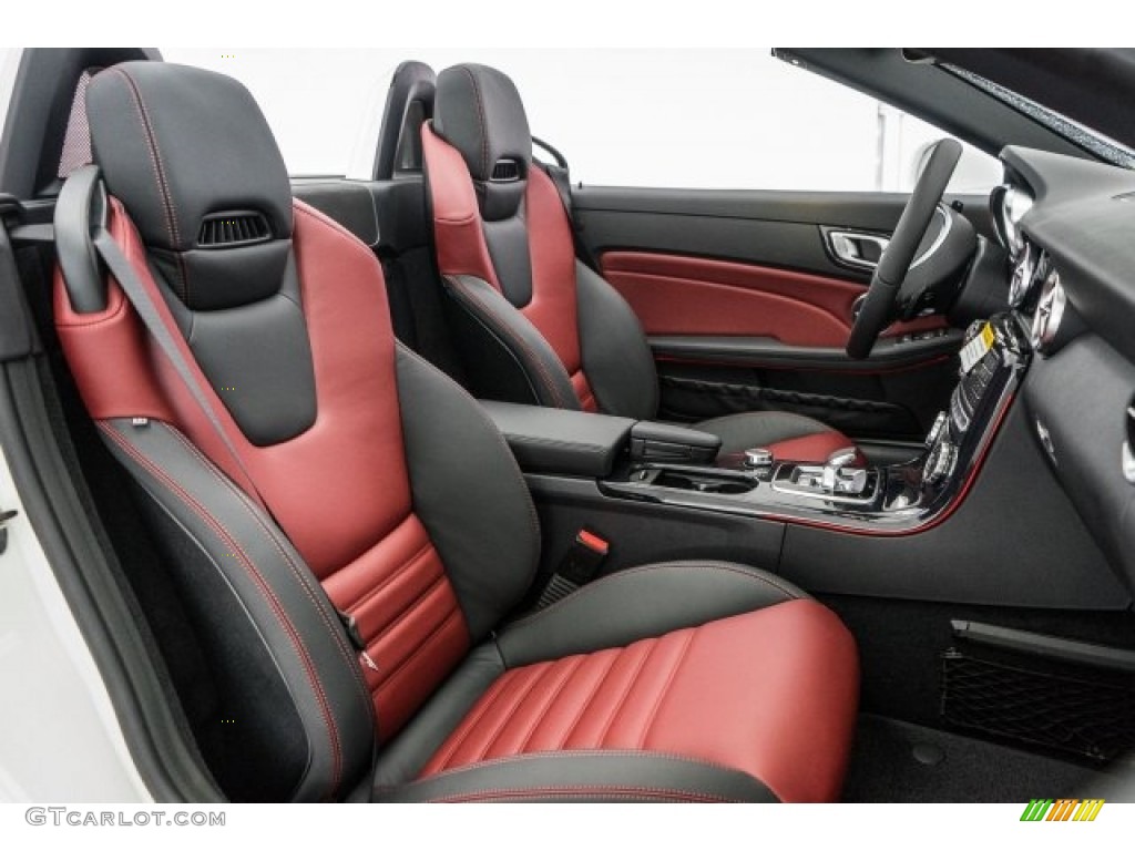 Bengal Red/Black Interior 2017 Mercedes-Benz SLC 300 Roadster Photo #118660679