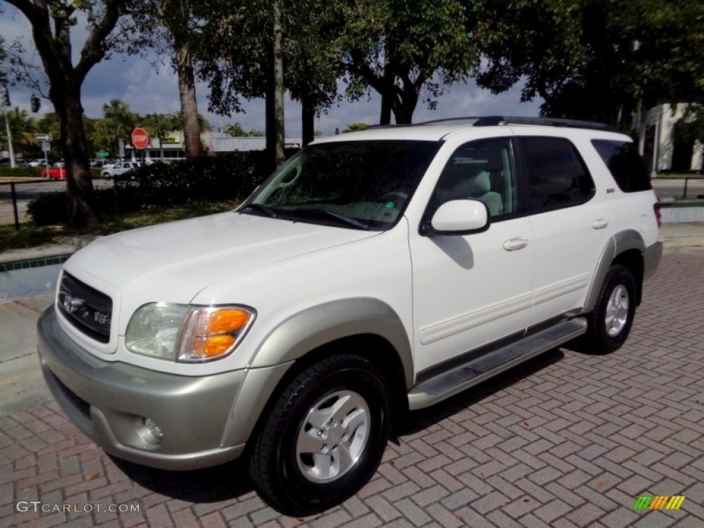 2004 Sequoia SR5 - Natural White / Charcoal photo #1