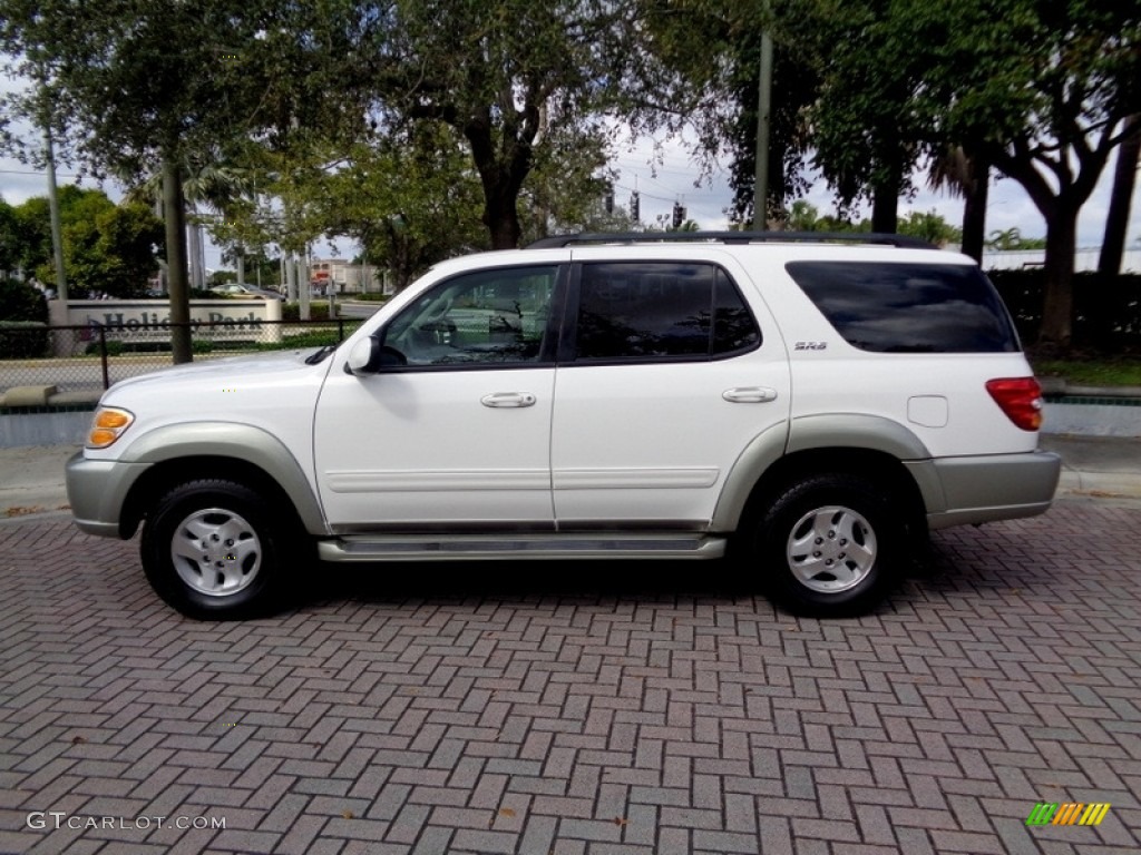 2004 Sequoia SR5 - Natural White / Charcoal photo #3
