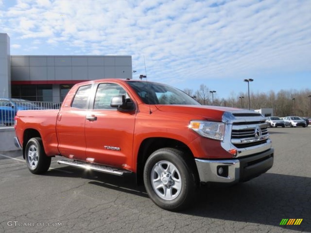 2017 Tundra SR5 Double Cab - Inferno Orange / Graphite photo #1