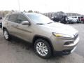 2017 Light Brownstone Pearl Jeep Cherokee Limited 4x4  photo #11