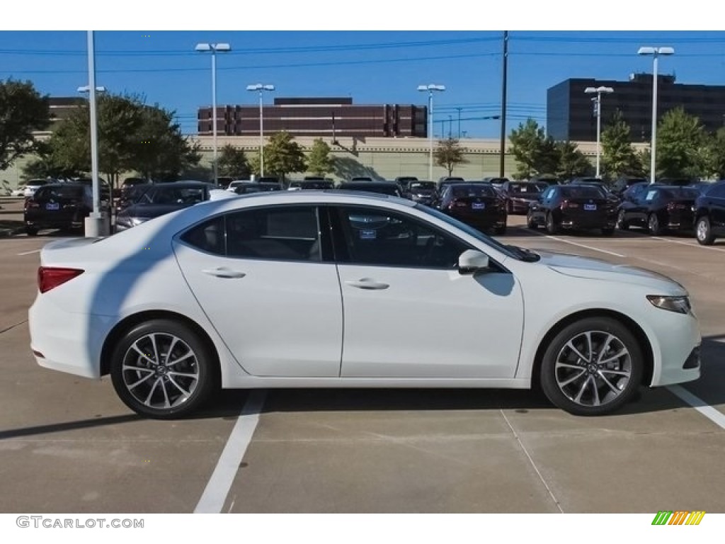 2017 TLX V6 Technology Sedan - Bellanova White Pearl / Espresso photo #8