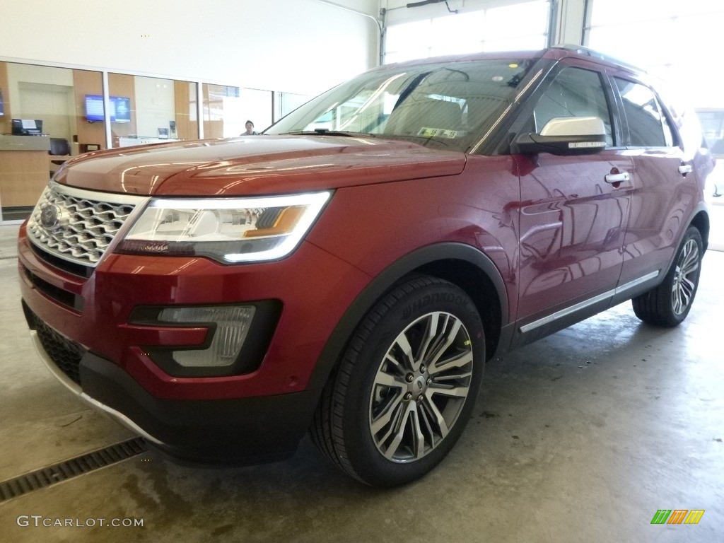 Ruby Red 2017 Ford Explorer Platinum 4WD Exterior Photo #118672071