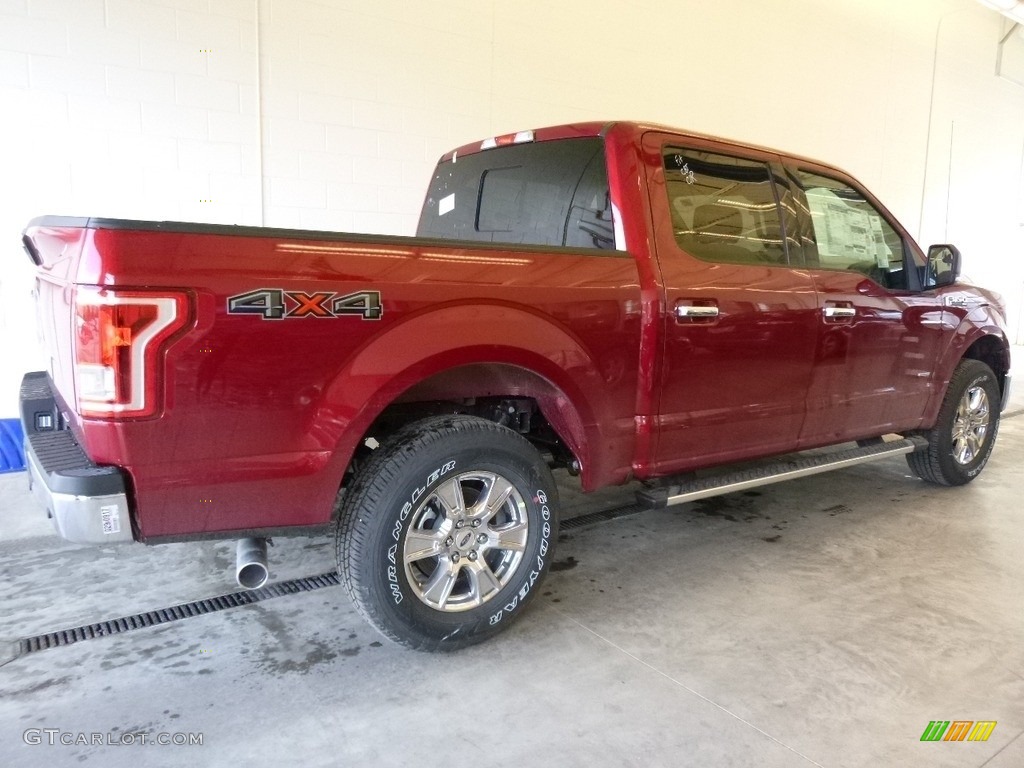 2017 F150 XLT SuperCrew 4x4 - Ruby Red / Earth Gray photo #2