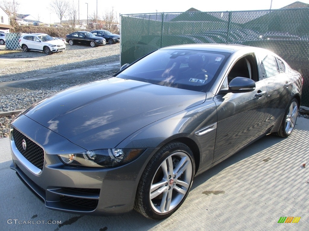 2017 XE 35t Premium AWD - Ammonite Grey / Jet photo #6