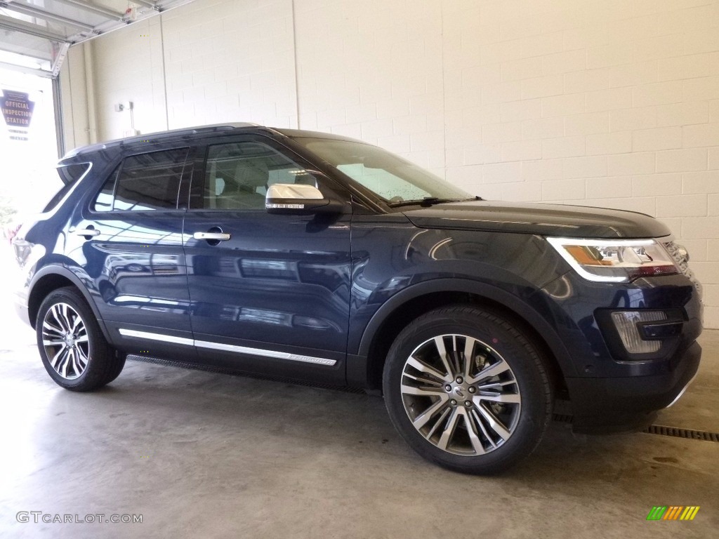 2017 Explorer Platinum 4WD - Blue Jeans / Medium Soft Ceramic photo #1