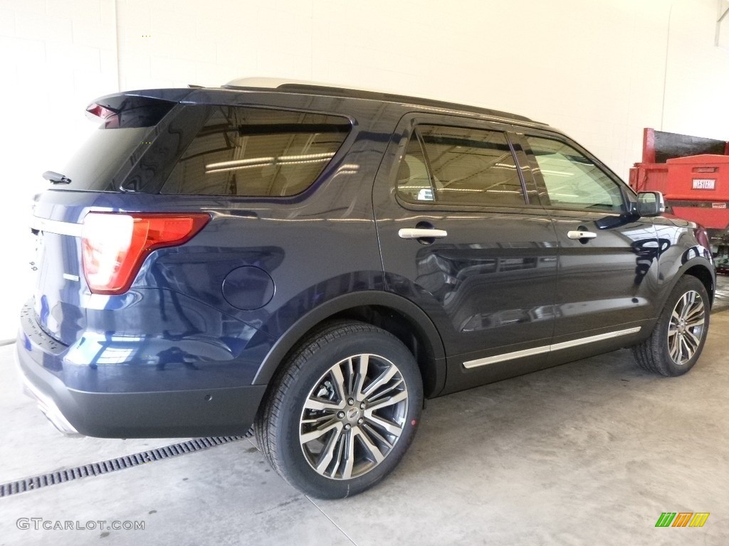 2017 Explorer Platinum 4WD - Blue Jeans / Medium Soft Ceramic photo #2