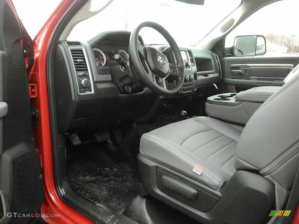 Black/Diesel Gray Interior 2017 Ram 2500 Tradesman Regular Cab 4x4 Photo #118673403