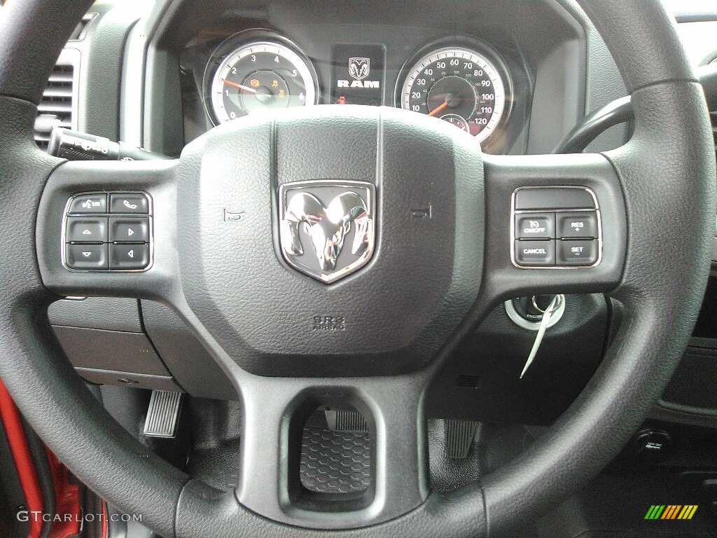 2017 Ram 2500 Tradesman Regular Cab 4x4 Black/Diesel Gray Steering Wheel Photo #118673433