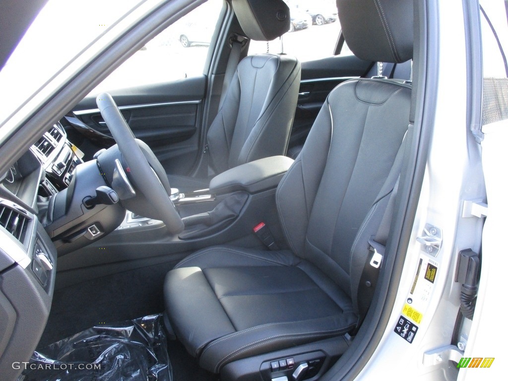 2017 3 Series 330i xDrive Sedan - Glacier Silver Metallic / Black photo #13
