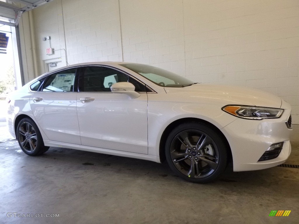 2017 Fusion Sport AWD - White Platinum / Dark Earth Grey photo #1