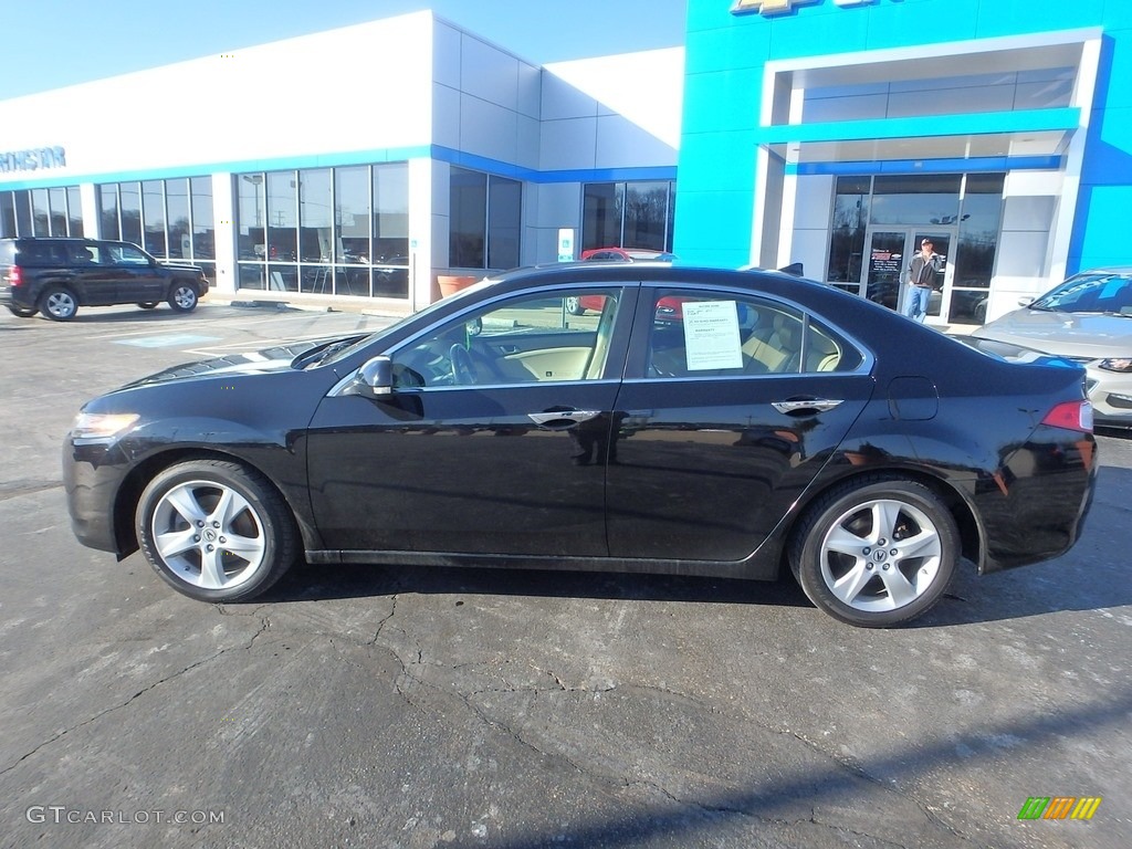 2010 TSX Sedan - Crystal Black Pearl / Parchment photo #3