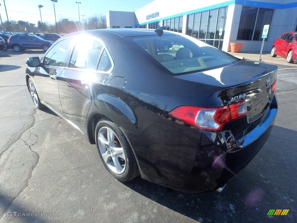2010 TSX Sedan - Crystal Black Pearl / Parchment photo #4