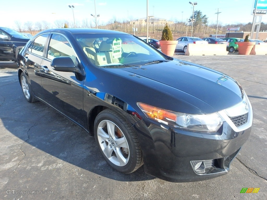 2010 TSX Sedan - Crystal Black Pearl / Parchment photo #8