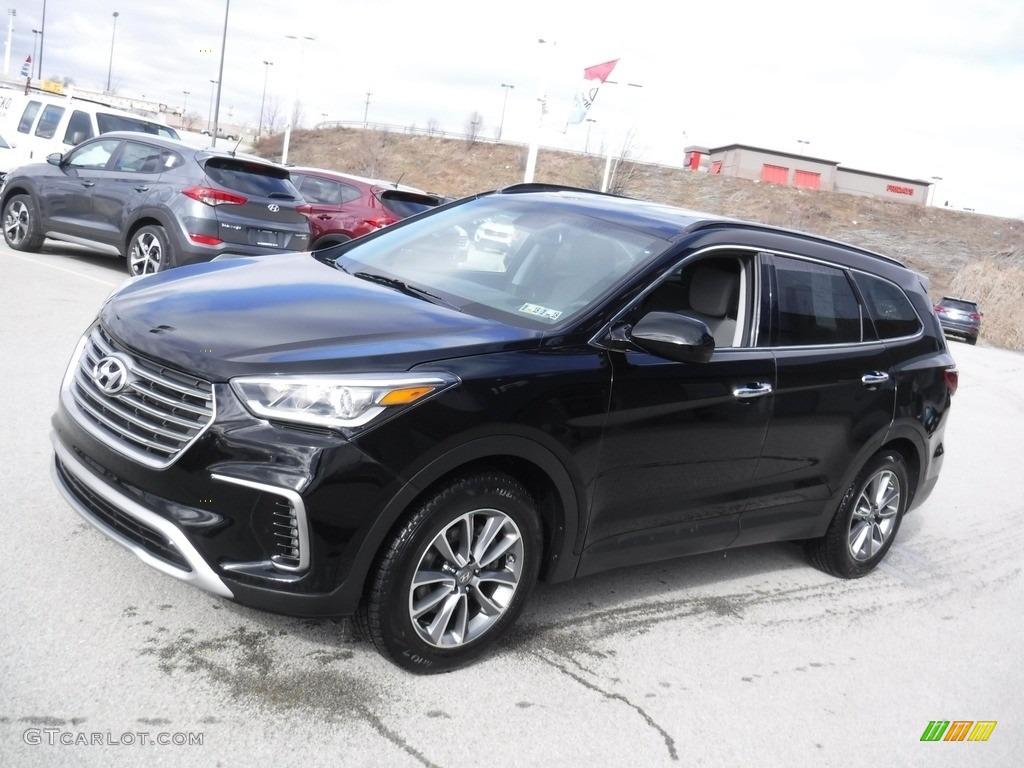 Becketts Black 2017 Hyundai Santa Fe SE AWD Exterior Photo #118675686