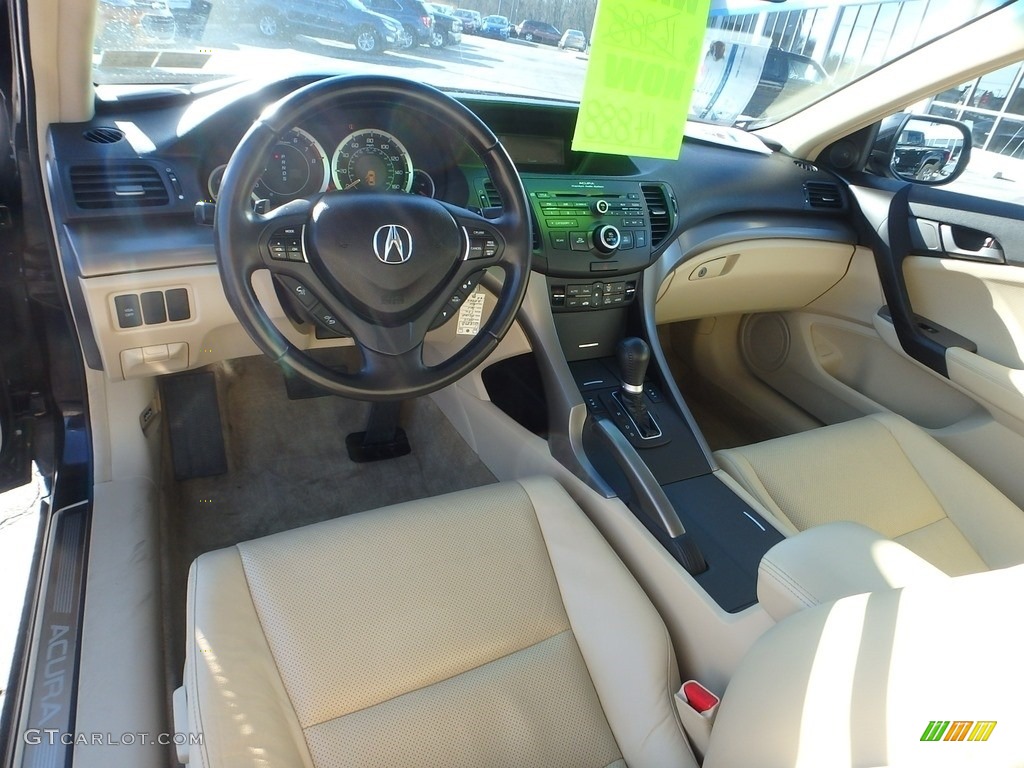 2010 TSX Sedan - Crystal Black Pearl / Parchment photo #20