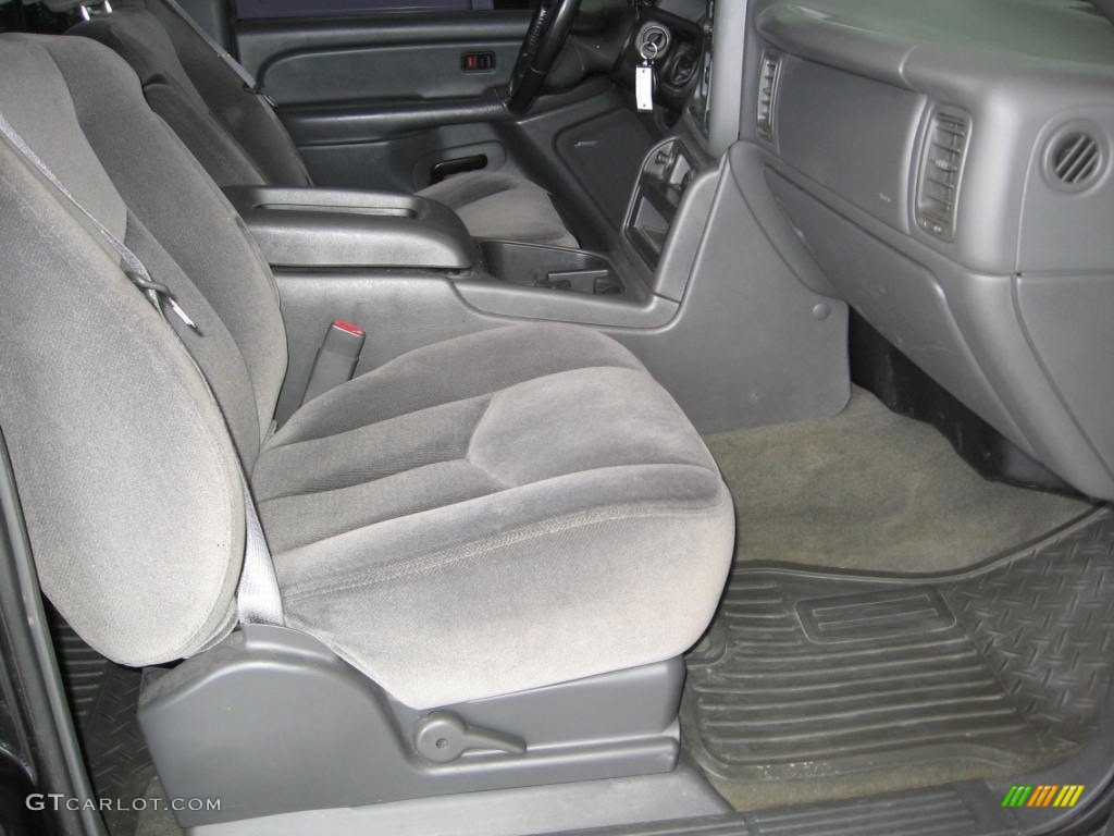 2005 Sierra 1500 SLE Crew Cab 4x4 - Carbon Metallic / Dark Pewter photo #10