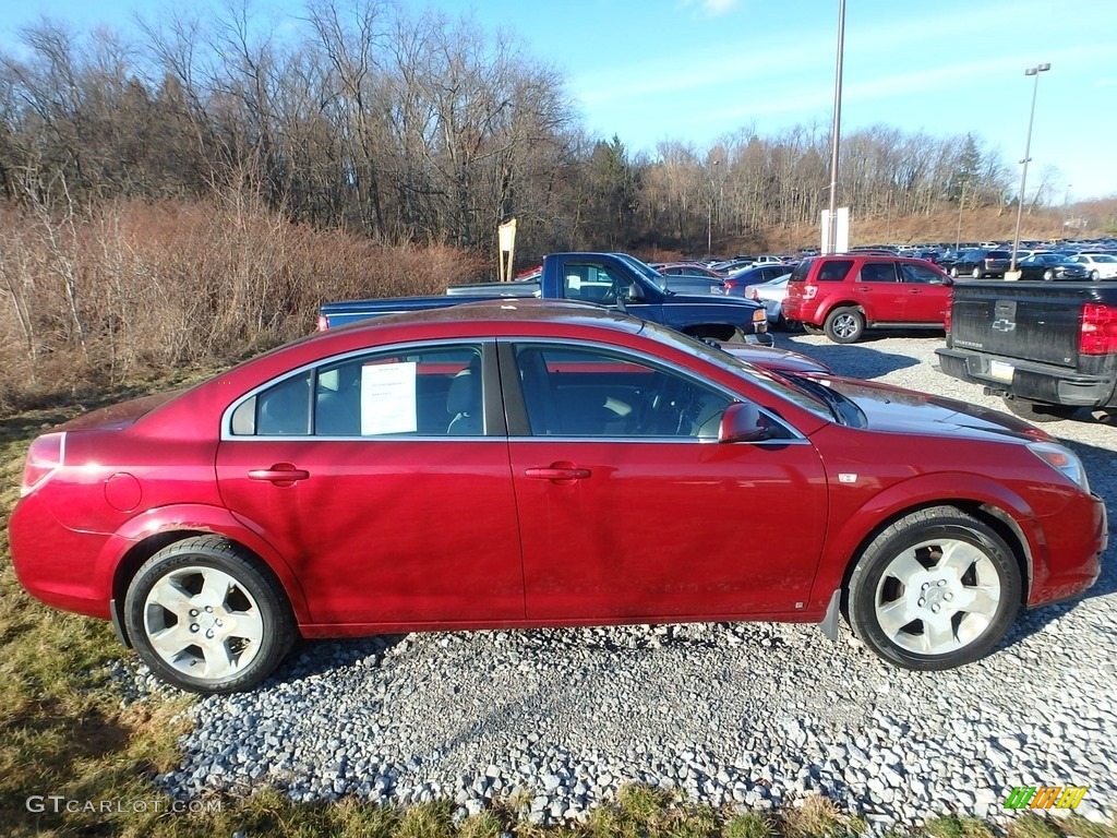 2009 Aura XE - Red Jewel Tintcoat / Gray photo #2
