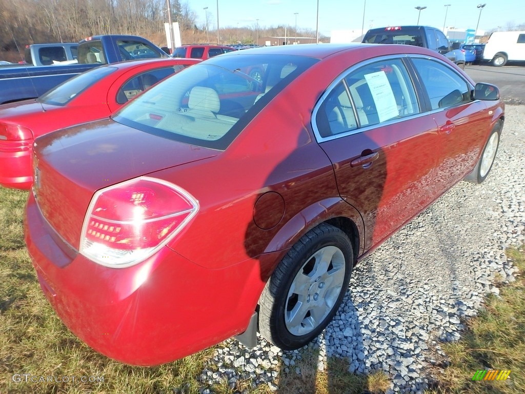 2009 Aura XE - Red Jewel Tintcoat / Gray photo #3