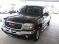 2005 Carbon Metallic GMC Sierra 1500 SLE Crew Cab 4x4  photo #26