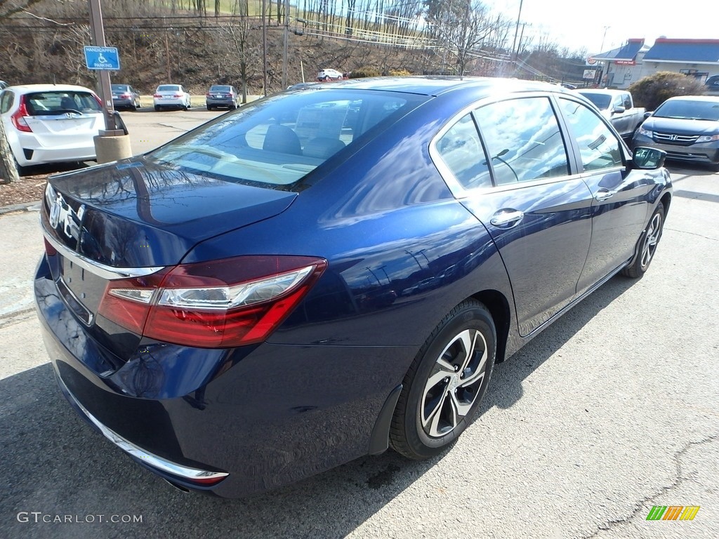 2017 Accord LX Sedan - Obsidian Blue Pearl / Ivory photo #4