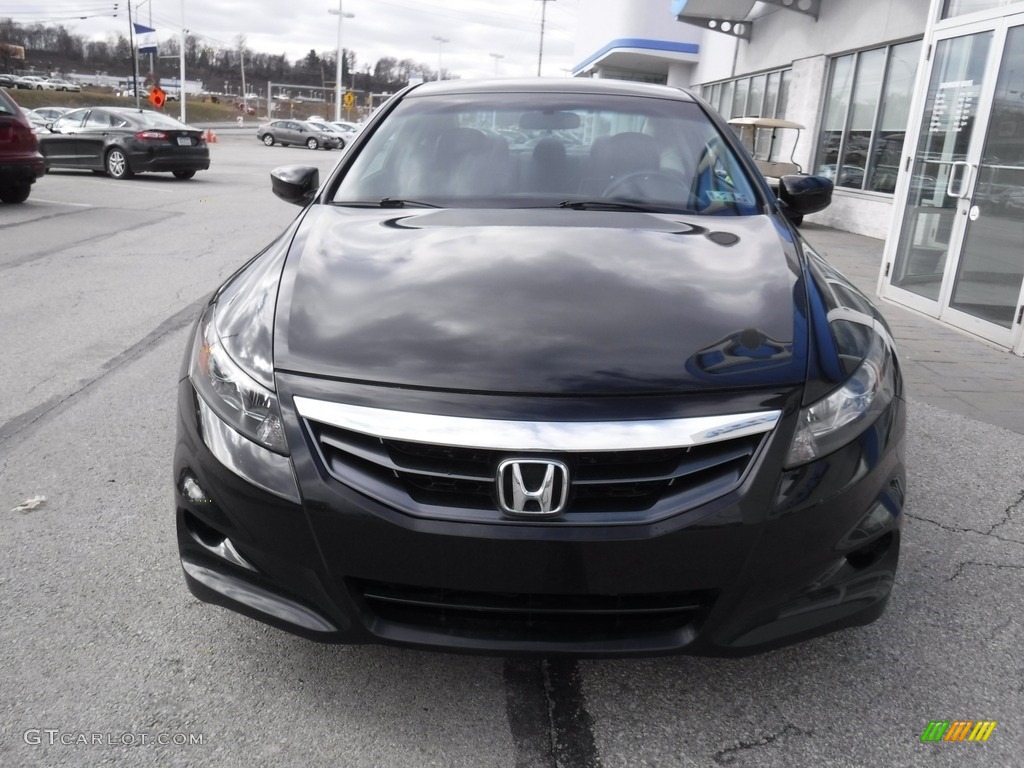 2012 Accord EX-L Coupe - Crystal Black Pearl / Black photo #5