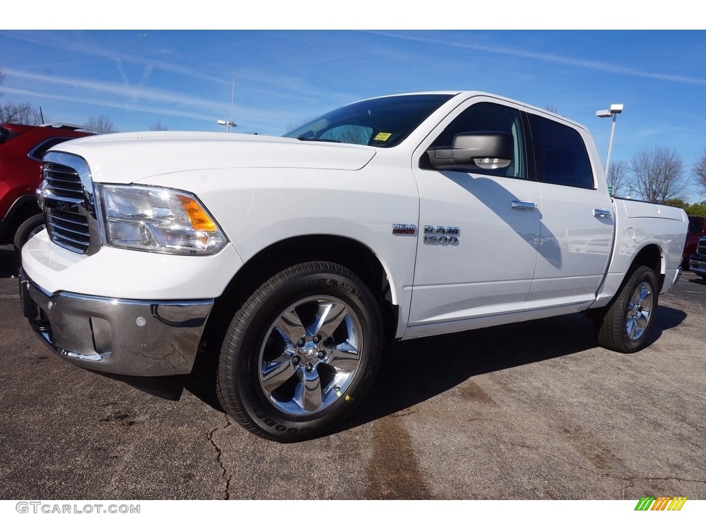 2017 1500 Big Horn Crew Cab 4x4 - Bright White / Black/Diesel Gray photo #1