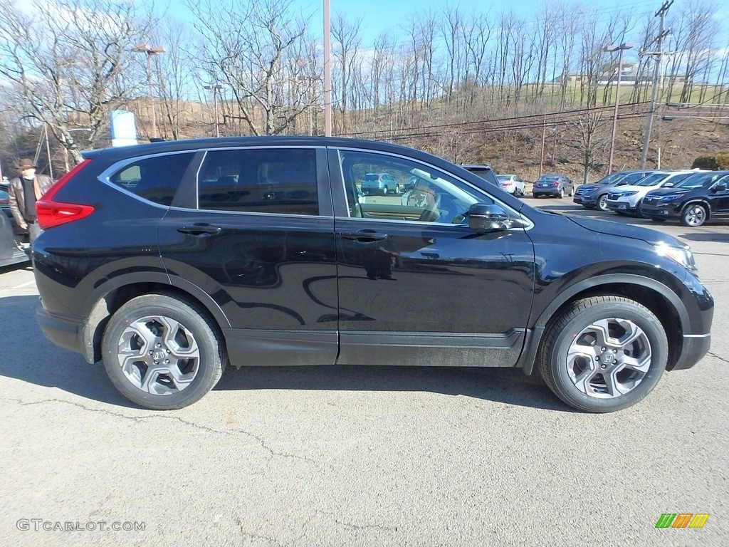 2017 CR-V EX-L AWD - Crystal Black Pearl / Black photo #4