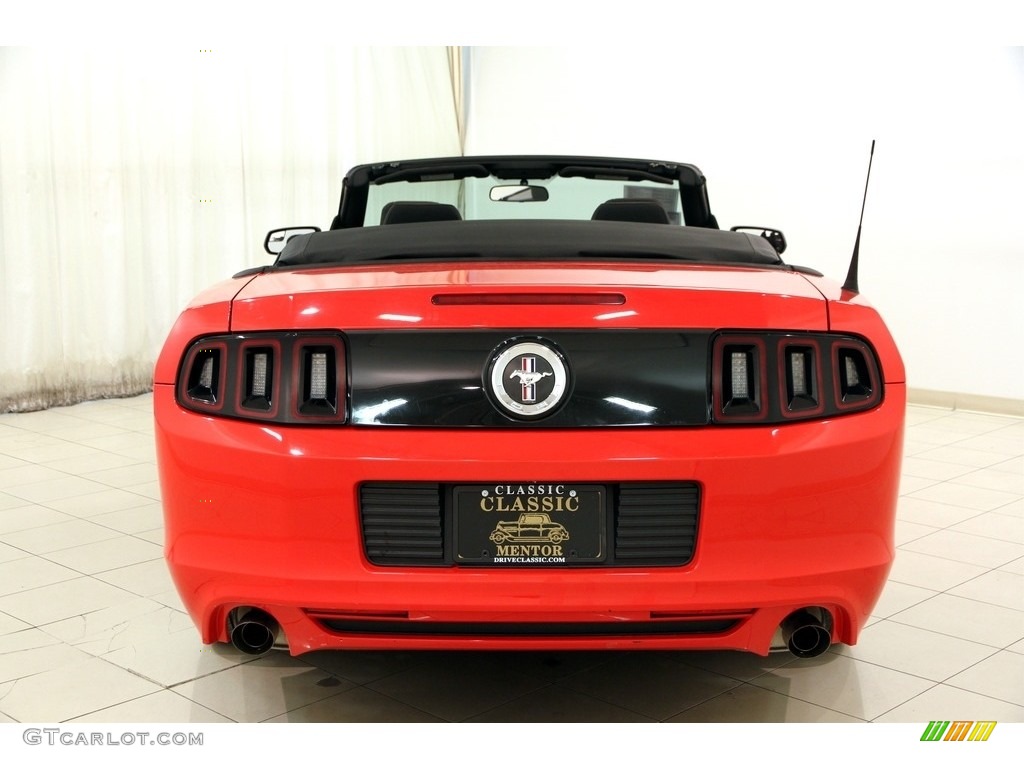 2014 Mustang V6 Convertible - Race Red / Charcoal Black photo #16