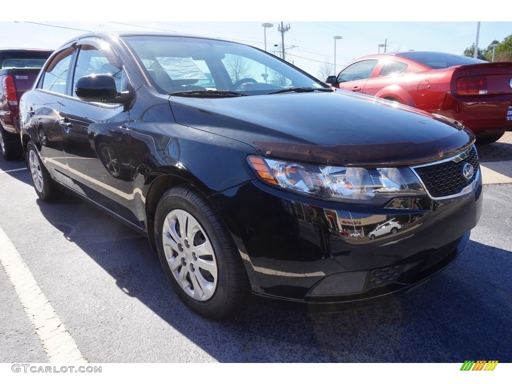 Ebony Black 2012 Kia Forte LX Exterior Photo #118690614