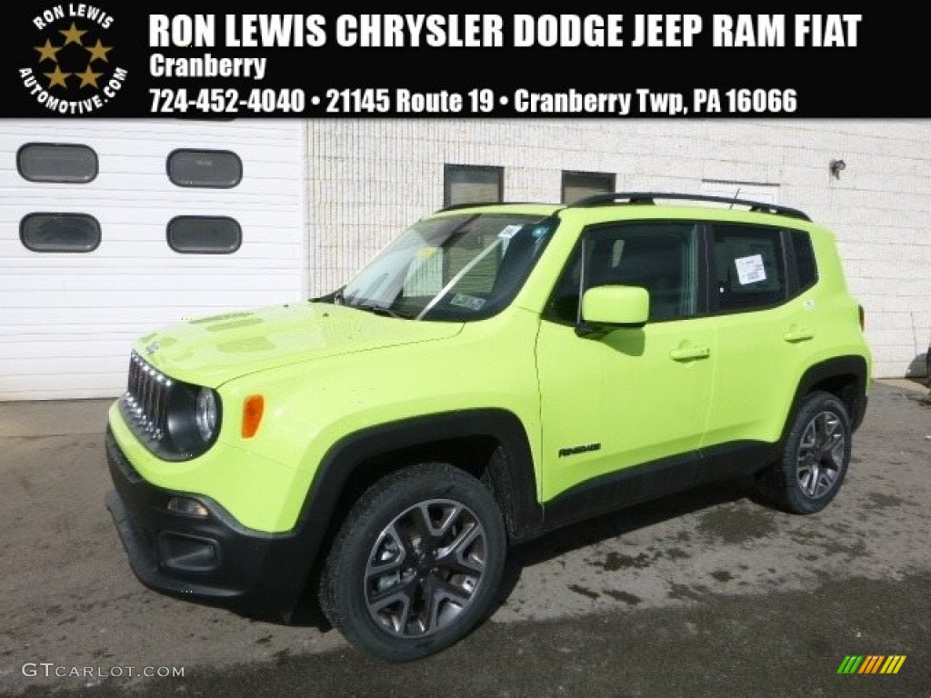 2017 Renegade Latitude 4x4 - Hypergreen / Black photo #1