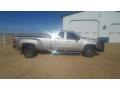 2008 Silver Birch Metallic GMC Sierra 3500HD SLT Crew Cab 4x4 Dually  photo #4