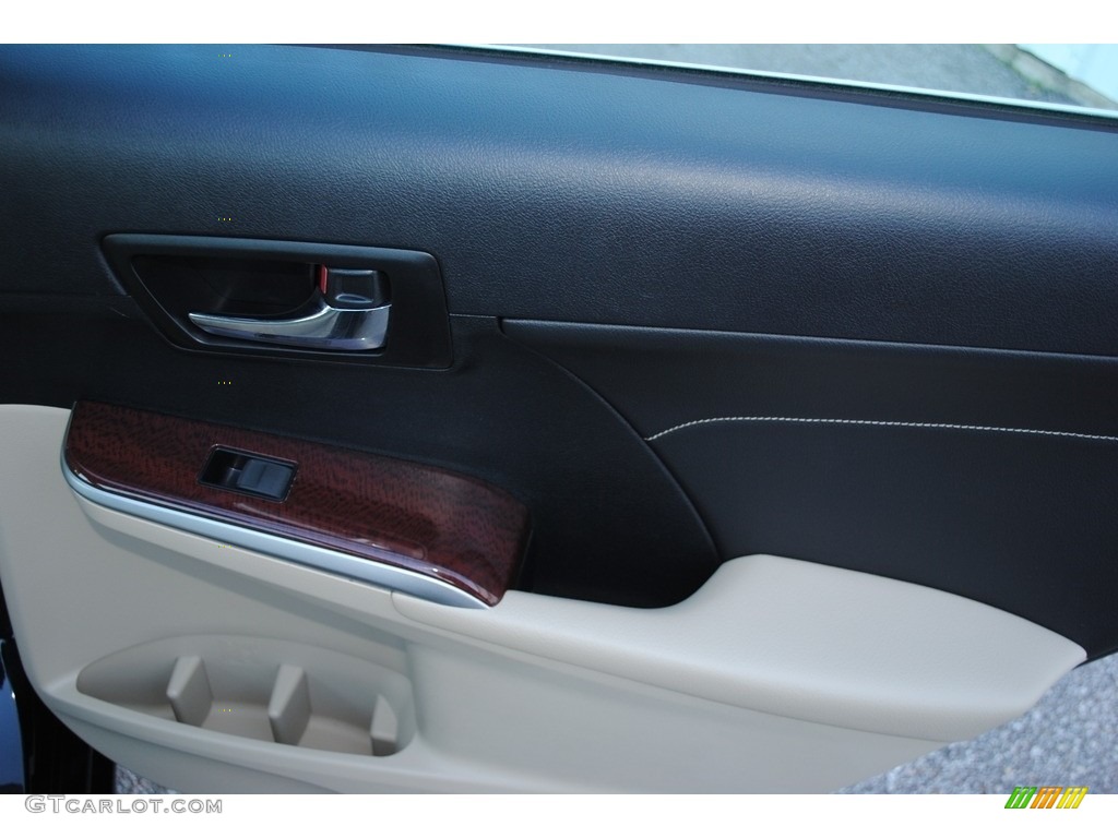 2014 Camry XLE V6 - Attitude Black Metallic / Ivory photo #26