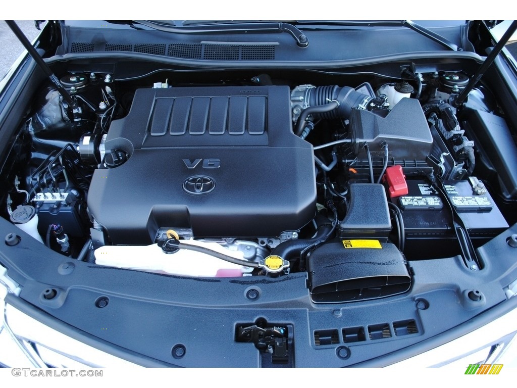 2014 Camry XLE V6 - Attitude Black Metallic / Ivory photo #33