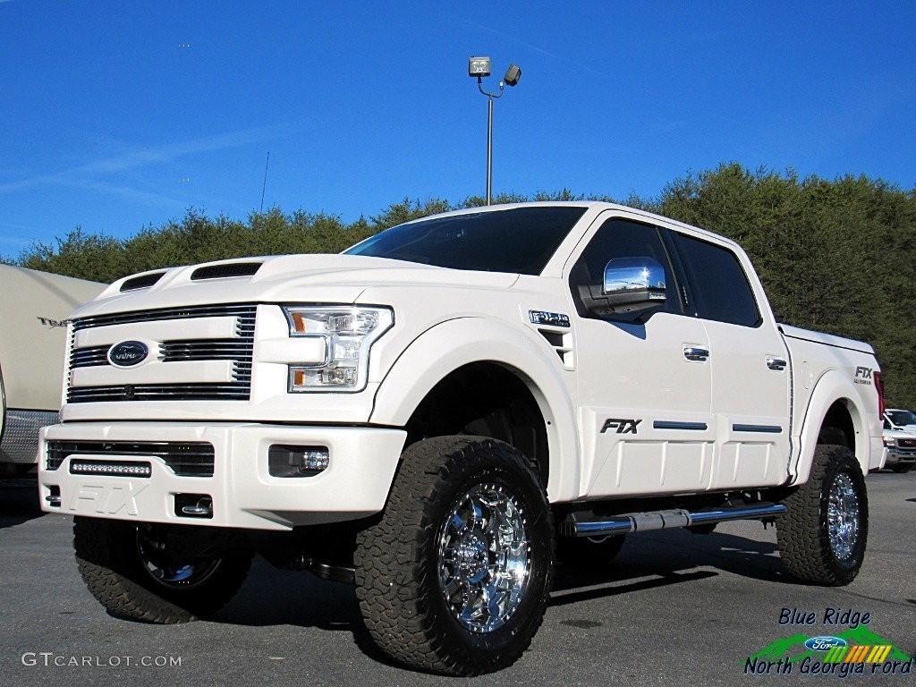 2017 F150 Tuscany FTX Edition Lariat SuperCrew 4x4 - White Platinum / Black photo #1