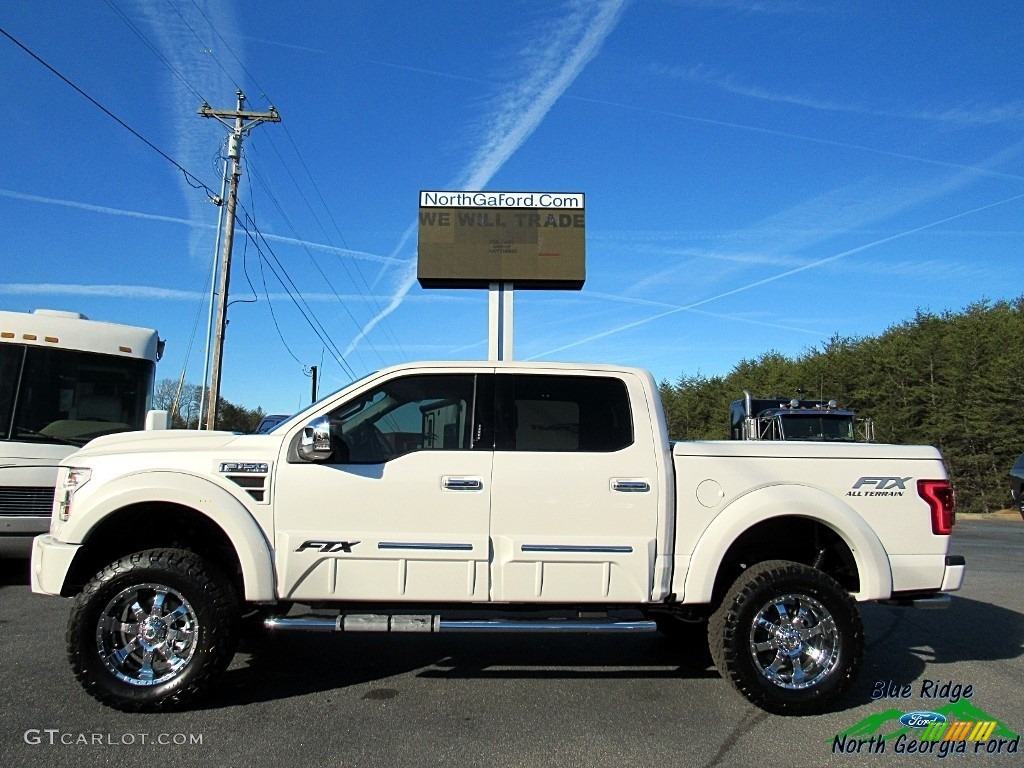 2017 F150 Tuscany FTX Edition Lariat SuperCrew 4x4 - White Platinum / Black photo #2