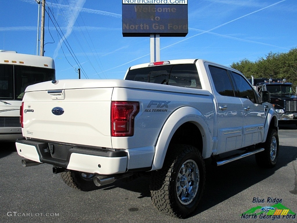 2017 F150 Tuscany FTX Edition Lariat SuperCrew 4x4 - White Platinum / Black photo #5