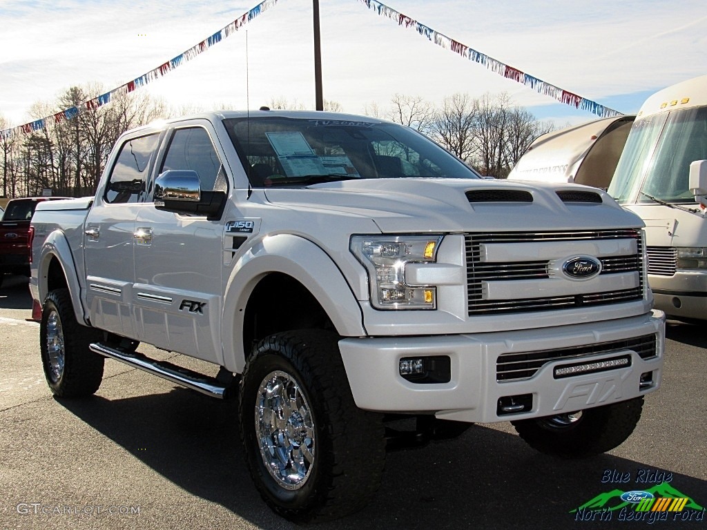 2017 F150 Tuscany FTX Edition Lariat SuperCrew 4x4 - White Platinum / Black photo #7